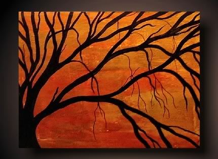warm colors painting